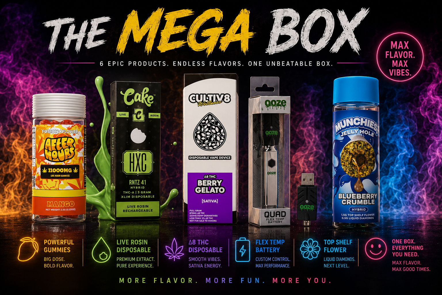 Monthly cannabis deal 10 bundle box