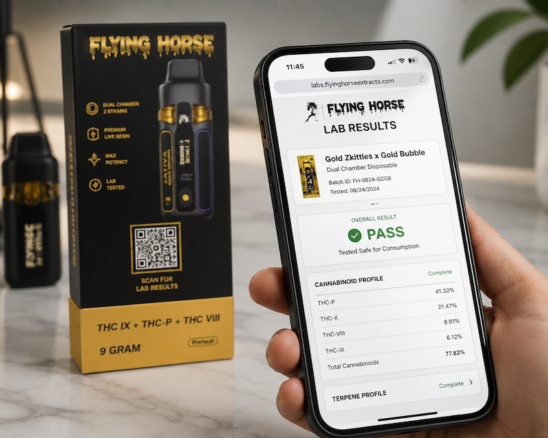 Verifying a Flying Horse COA by scanning the package QR code